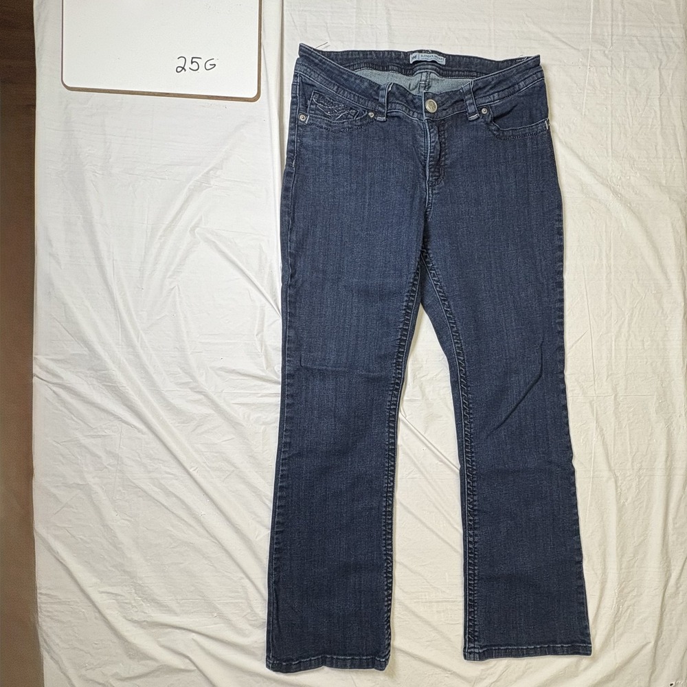 Lee‎ Womens Size 12 Short Slender Secret bootcut blue jeans, lower on waist
